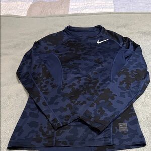 Nike Blue and Black Long Sleeve Tee: excellent condition